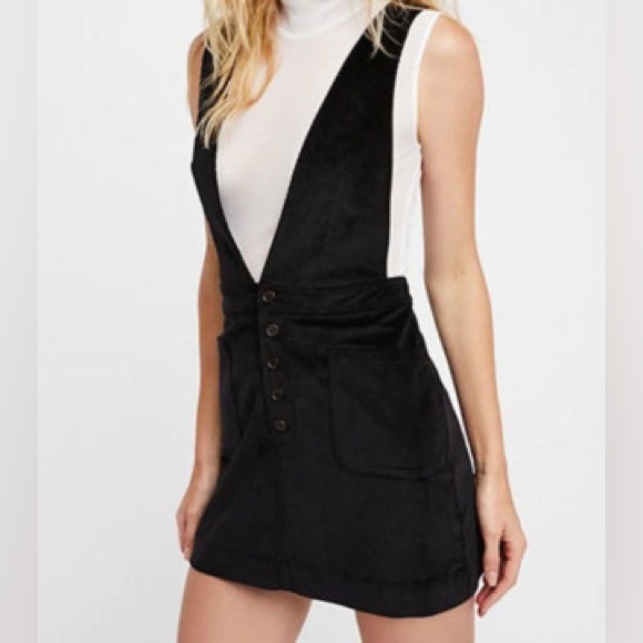 Free People Dresses & Skirts - Free People Black Corduroy Dress